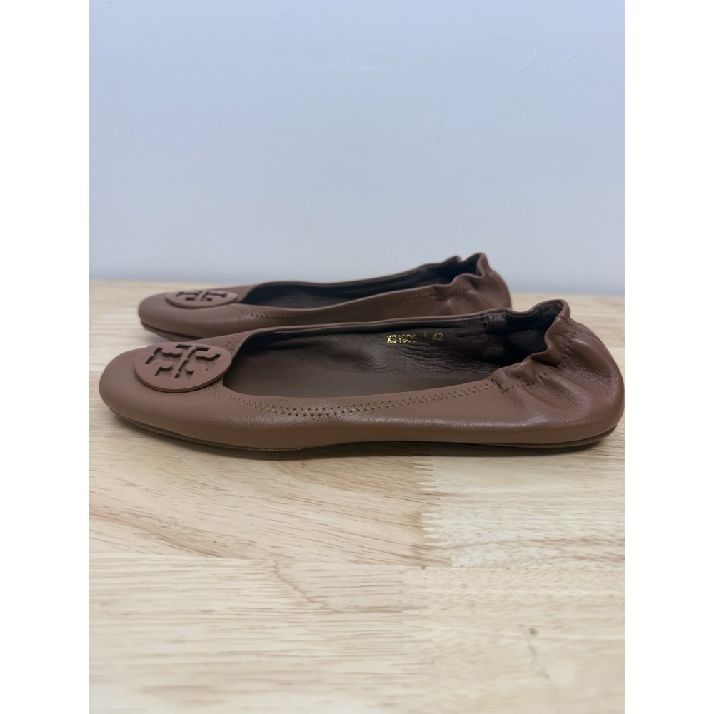 Tory Burch Minnie Travel Ballet Flat Designer Women's Tan Brown EU 42/ 10.5 #23 - Picture 2 of 11